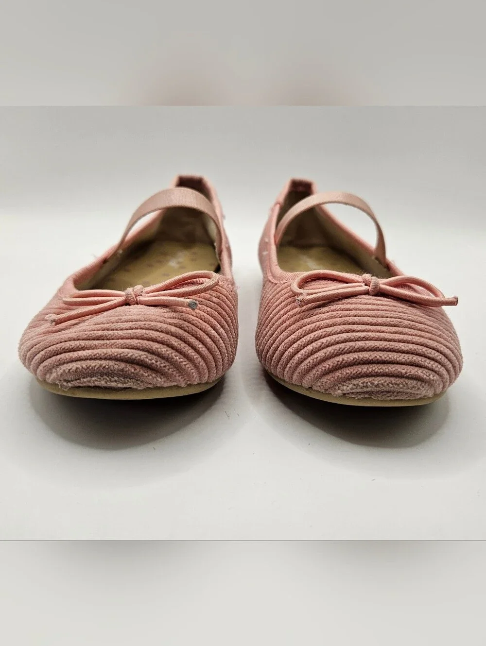 Cat & Jack Glitter & Dusty Rose Ballet Flats - 2 Pair Bundle. Size 9